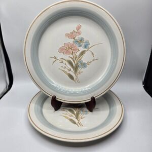 Country Morn Collection "FOREST HILLS" Dinner Plates 10 7/8" Diameter Set of 2